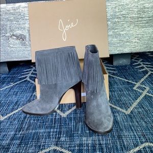 NWOT Joie Cambridge Fringe Booties w/ Box